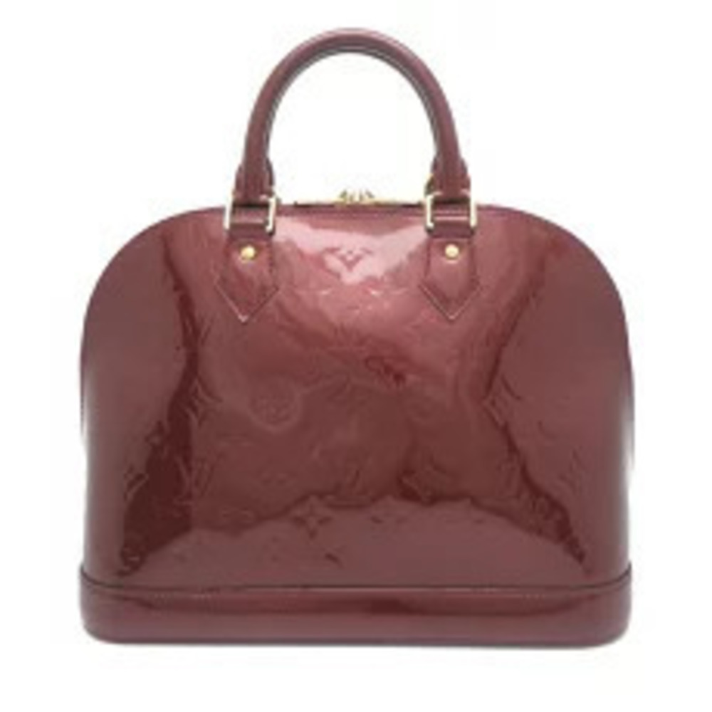Louis Vuitton Vernis Handbag Alma Red